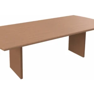 Paull Group Conference Table with Panel Stretcher Base and Arc Ends